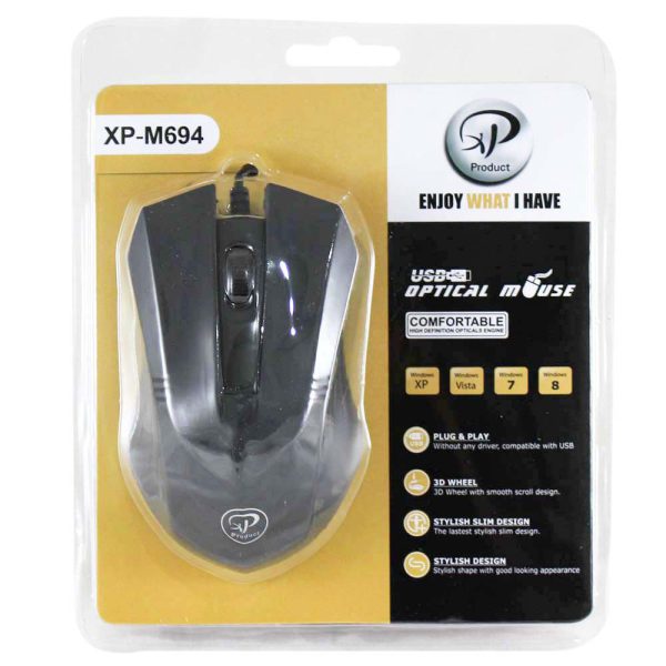 XP M694 Wired Optical Mouse