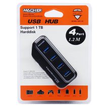 هاب USB کلیددار 4 پورت MACHER مدل MR-138
